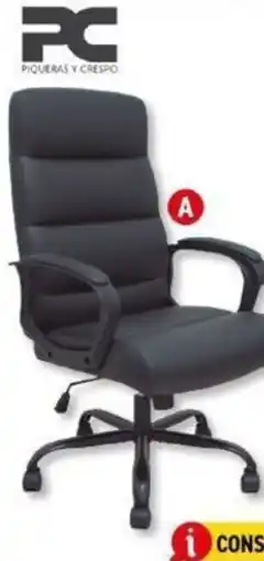 Carlin Sillas y sillón mod. opti545: sillón simil piel, base metálica negra oferta