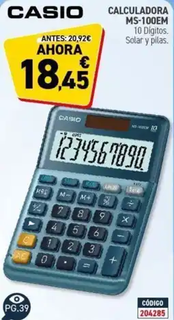 Carlin CASIO Calculadora ms-100em oferta
