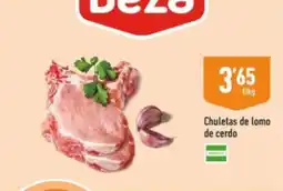 Supermercados Deza Chuletas de lomo de cerdo oferta