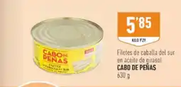 Supermercados Deza CABO DE PEÑAS Filetes de caballa del sur en aceite de girasol oferta