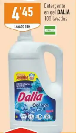 Supermercados Deza DALIA Detergente 4'45 en gel 100 lavados oferta