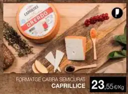 Plusfresc CAPRILLICE Formatge cabra semicurat oferta