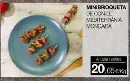 Plusfresc Minibroqueta de conill mediterrània moncada oferta