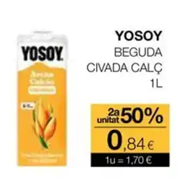Plusfresc YOSOY Beguda civada calç oferta