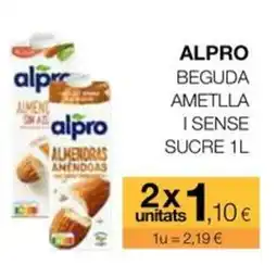 Plusfresc ALPRO Beguda ametlla i sense sucre oferta