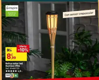 Solar - baliza solar led bamboo ips4