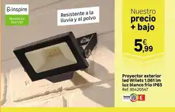 Leroy Merlin Blanco - proyector exterior led wiletes 1061m luz frio ip65 oferta