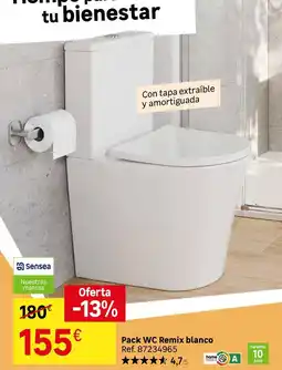 Leroy Merlin Senseo - pack wc remix blanco oferta