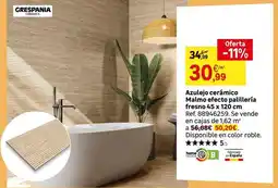 Leroy Merlin Fabricado en españa - azulejo ceramico malmo efecto pallieria fresa oferta