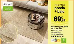 Leroy Merlin Home - alfombra yute jalap 160 x 230 cm oferta
