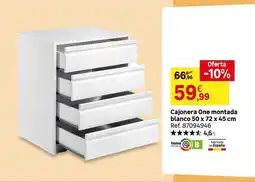 Leroy Merlin One - cajonera montada blanco 50 x 72 x 45 cm oferta