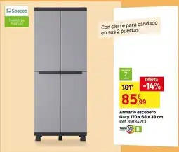 Leroy Merlin Home - armario escobero gary 170 x 68 x 39 cm oferta