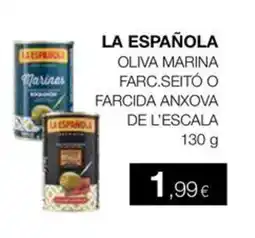 Plusfresc LA ESPAÑOLA Oliva marina farc.seitó o farcida anxova de l'escala oferta
