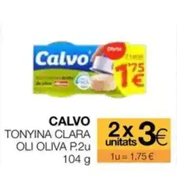 Plusfresc CALVO Tonyina clara oli oliva oferta