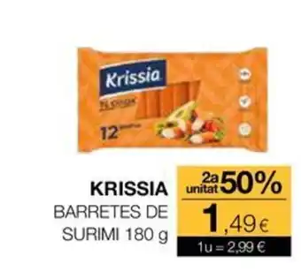 Plusfresc KRISSIA Barretes de surimi oferta
