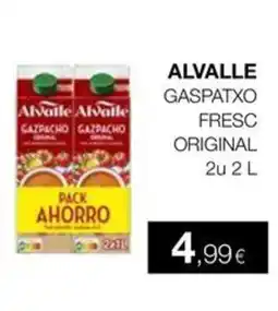 Plusfresc ALVALLE Gaspatxo fresc original 2u oferta