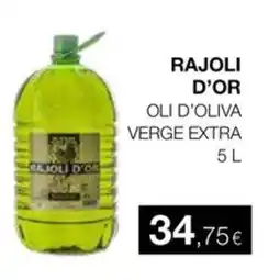 Plusfresc RAJOLI D'OR Oli d'oliva verge extra oferta