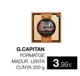 Plusfresc G.CAPITAN Formatge madur. lenta cunya oferta