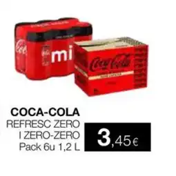 Plusfresc COCA-COLA Refresc zero i zero-zero oferta