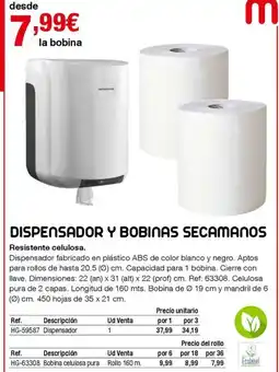 Staples Kalamazoo Dispensador y bobinas secamanos oferta