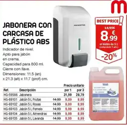 Staples Kalamazoo Jabonera con carcasa de plástico abs oferta