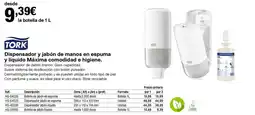 Staples Kalamazoo TORK Dispensador y jabón de manos en espuma y líquido Máxima comodidad e higiene oferta