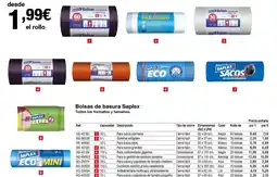 Staples Kalamazoo Bolsas de basura Saplex oferta