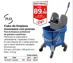 Staples Kalamazoo Cubo de limpieza monoseno con prensa oferta