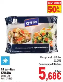 Makro 24 barritas krissia oferta