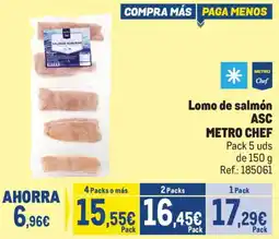 Makro Lomo de salmón ASC METRO CHEF oferta