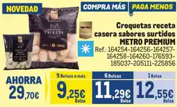 Makro Croquetas receta casera sabores surtidos METRO PREMIUM oferta