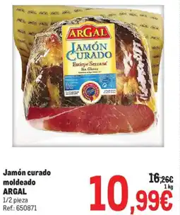 Makro Jamón curado moldeado ARGAL oferta