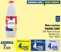 Makro Nata cocinar MAKRO CHEF oferta