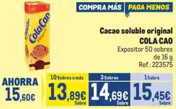 Makro Cacao soluble original COLA CAO oferta