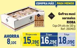Makro Gofres maxi normales RIOBA oferta