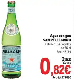 Makro Agua con gas SAN PELLEGRINO oferta