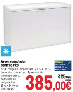 Makro Arcón congelador SONTEC PRO oferta