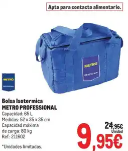 Makro Bolsa Isotermica METRO PROFESSIONAL oferta