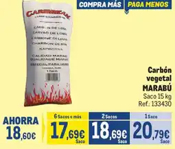 Makro Carbón vegetal MARABÚ oferta