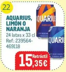 Makro Aquarius, limon o naranja oferta