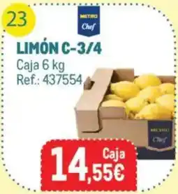 Makro Metro chef limón c-3/4 oferta
