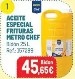 Makro Aceite especial frituras metro chef oferta