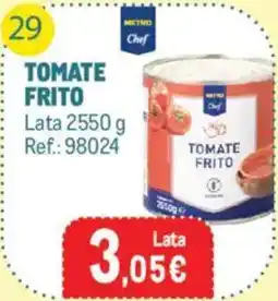 Makro Metro chef tomate frito oferta