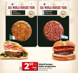 Maxi Dia World burger Itàlia /Argentina Selección de Dia envàs oferta