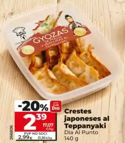Maxi Dia Crestes japoneses al Teppanyaki Dia Al Punto oferta