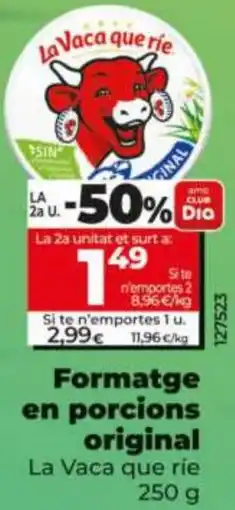 Maxi Dia Formatge en porcions original La Vaca que ríe oferta