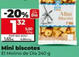 Maxi Dia Mini biscotes El Molino de Dia oferta