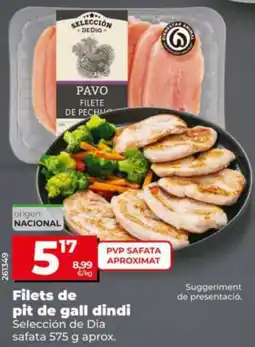 Maxi Dia Filets de pit de gall dindi Selección de Dia safata oferta