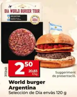 Maxi Dia World burger Argentina Selección de Dia envàs oferta