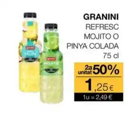 Plusfresc GRANINI Refresc mojito o pinya colada oferta